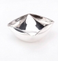 COUPE CARREE  D. 18 X 18 CM. en métal argenté cadeaux entreprises mariage décoration casablanca maroc
